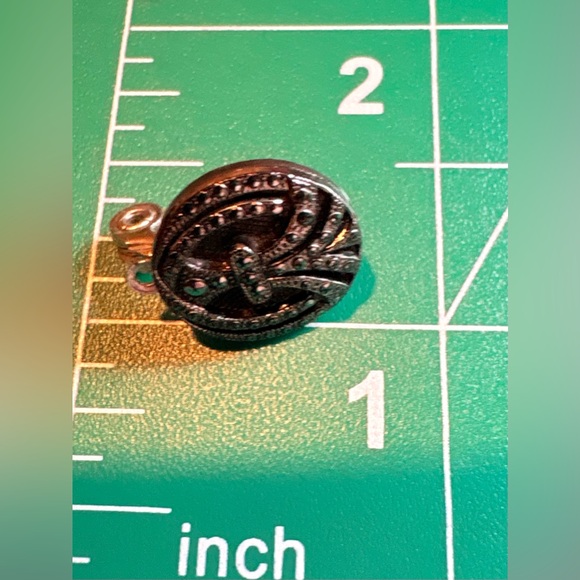 Vintage Lewis Segal Art Deco Style Marcasite Silver Tone Earrings - Picture 5 of 6